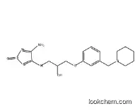 2-Propanol, 1-[(4-amino-1-oxido-1,2,5-thiadiazol-3-yl)amino]-3-[3-(1-piperidinylmethyl)phenoxy]-