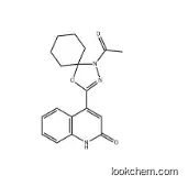 2(1H)-Quinolinone, 4-(1-acetyl-4-oxa-1,2-diazaspiro[4.5]dec-2-en-3-yl)-