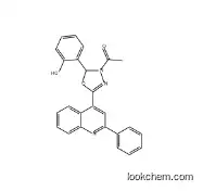 Ethanone, 1-[2-(2-hydroxyphenyl)-5-(2-phenyl-4-quinolinyl)-1,3,4-oxadiazol-3(2H)-yl]-