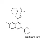 Ethanone, 1-[3-(6-methyl-2-phenyl-4-quinolinyl)-4-oxa-1,2-diazaspiro[4.5]dec-2-en-1-yl]-