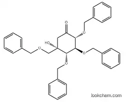 (2R,3S,4S,5S)-5-Hydroxy-2,3,4-tris(phenylmethoxy)-5-[(phenylmethoxy)methyl]-cyclohexanone CAS 115250-38-9