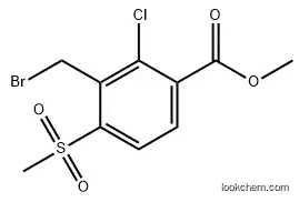 Benzoic acid, 3-(bromomethyl)-2-chloro-4-(methylsulfonyl)-, methyl ester CAS 120100-44-9