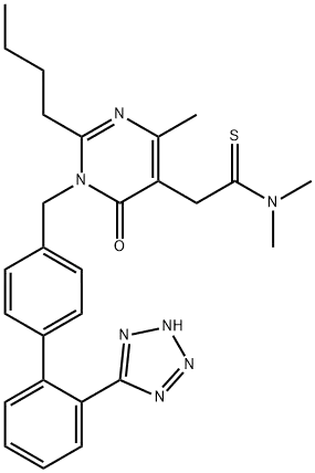 Fimasartan intermediate/2-n-Butyl-5-dimethylaminocarbonylmethyl-6-methyl-3-{2’-((N-triphenyl-methyl) tetrazol-5-yl)biphenyl-4-ylmethyl}pyrimidin-4(3H)-one CAS 247257-48-3
