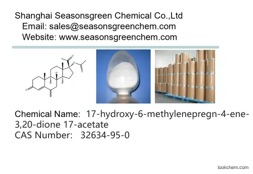 lower price High quality 17-hydroxy-6-methylenepregn-4-ene-3,20-dione 17-acetate
