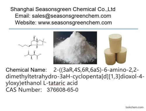lower price High quality 2-((3aR,4S,6R,6aS)-6-amino-2,2-dimethyltetrahydro-3aH-cyclopenta[d][1,3]dioxol-4-yloxy)ethanol L-tataric acid