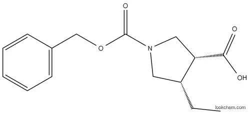 (3R,4S)-1-((benzyloxy)carbo nyl)-4-ethylpyrrolidine-3-ca rboxylic acid