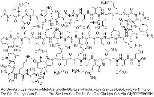 Thymosin β4 acetate CAS No.: 77591-33-4
