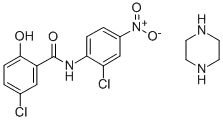 Niclosamide piperazine salt