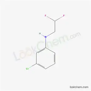 Molecular Structure of 331-54-4 (3-chloro-N-(2,2-difluoroethyl)aniline)