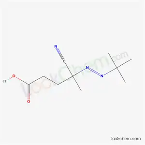 Molecular Structure of 25149-50-2 (4-Cyano-4-[(1,1-dimethylethyl)azo]pentanoic acid)