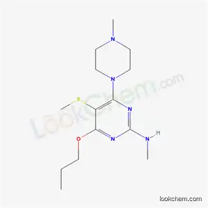2-Methylamino-4-(N-methylpiperazino)-5-methylthio-6-(n-propoxy)pyrimidine