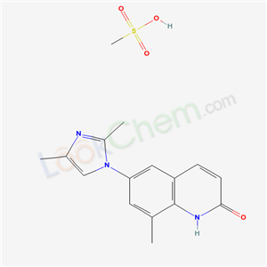 6-(2,4-dimethylimidazol-1-yl)-8-methyl-1H-quinolin-2-one; methanesulfonic acid