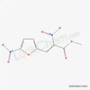 Molecular Structure of 68162-37-8 (2-Nitro-3-(5-nitro-2-furanyl)-2-propenoic acid methyl ester)