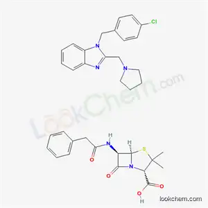 Molecular Structure of 6011-39-8 (Benzylpenicillinclemizole)