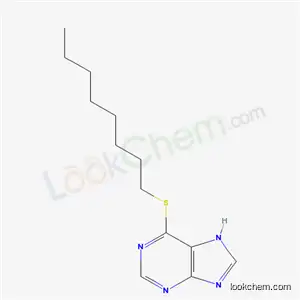 Molecular Structure of 6974-89-6 (6-(Octylthio)-7H-purine)