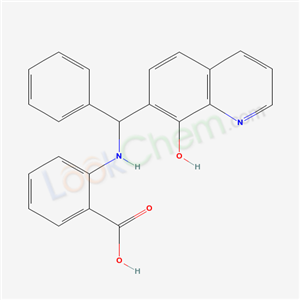 Benzoic acid, 2-[[ (8-hydroxy-7-quinolinyl)phenylmethyl]amino]- cas  5394-35-4