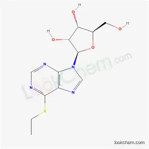 Molecular Structure of 13286-04-9 (6-(ethylsulfanyl)-9-pentofuranosyl-9H-purine)