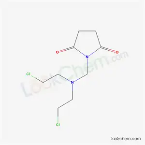 Molecular Structure of 40478-24-8 (1-{[bis(2-chloroethyl)amino]methyl}pyrrolidine-2,5-dione)