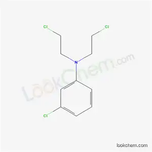 Molecular Structure of 5520-28-5 (3-Chloro-N,N-bis(2-chloroethyl)benzenaMine)