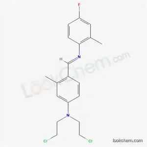 N,N-ビス(2-クロロエチル)-4-[[(4-フルオロ-2-メチルフェニル)イミノ]メチル]-3-メチルアニリン
