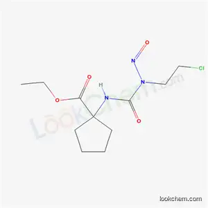Cyclopentanecarboxylic acid, 1-(3-(2-chloroethyl)-3-nitrosoureido)-, ethyl ester