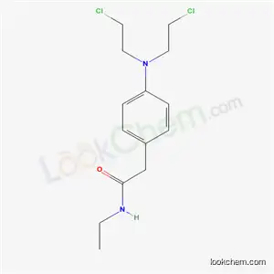 Molecular Structure of 40068-20-0 (2-[p-[Bis(2-chloroethyl)amino]phenyl]-N-ethylacetamide)