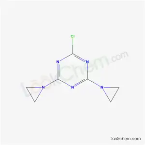 Molecular Structure of 75505-74-7 (2,4-bis(aziridin-1-yl)-6-chloro-1,3,5-triazine)