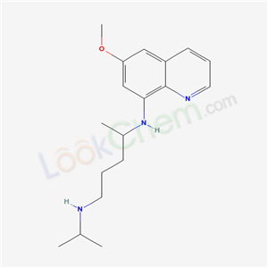 N-(6-methoxyquinolin-8-yl)-N-propan-2-yl-pentane-1,4-diamine cas  529-73-7