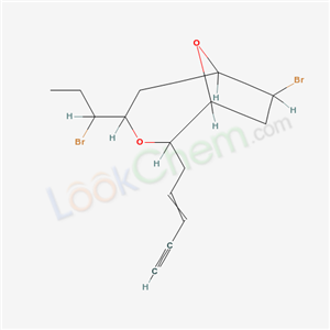 3,9-Dioxabicyclo[4.2.1]nonane, 7-bromo-4- (1-bromopropyl)-2-(2-penten-4-ynyl)- cas  19897-64-4