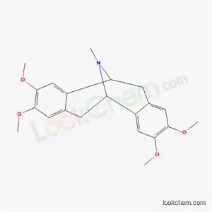 Molecular Structure of 16584-62-6 ((5R)-5,6,11,12-Tetrahydro-2,3,8,9-tetramethoxy-N-methyldibenzo[a,e]cycloocten-5α,11α-imine)