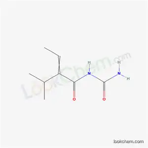 Molecular Structure of 60364-26-3 (N-(Aminocarbonyl)-2-(1-methylethyl)-2-butenamide)
