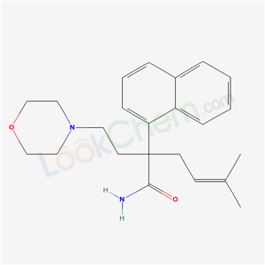 Acetamide, 2-(3-methyl-2-butenyl)-2-(2-morpholineethyl)-2-(1-naphthyl)- cas  50765-92-9