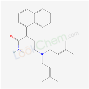 Acetamide, 2-(2-di(3-methyl-2-butenyl)amino)ethyl-2-(1-naphthyl)- cas  50765-93-0