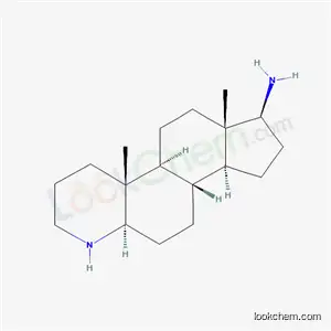 Molecular Structure of 33208-74-1 ((4aR,4bS,6aS,7S,9aS,9bS,11aR)-4a,6a-dimethylhexadecahydro-1H-indeno[5,4-f]quinolin-7-amine)