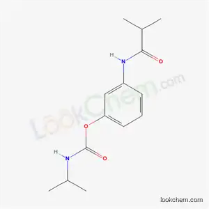 Molecular Structure of 17838-04-9 (Isopropylcarbamic acid 3-[(2-methylpropionyl)amino]phenyl ester)
