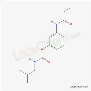 Molecular Structure of 17788-28-2 (Isobutylcarbamic acid 3-(propionylamino)phenyl ester)
