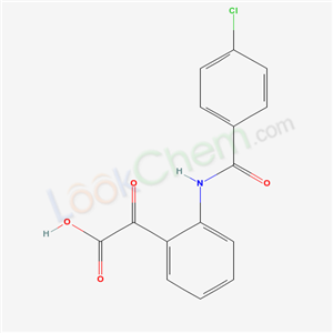 Benzeneacetic acid, 2-((4-chlorobenzoyl)amino)-alpha-oxo- cas  54778-24-4