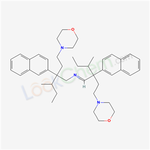 3-methyl-N-[3-methyl-2-(2-morpholin-4-ylethyl)-2-naphthalen-2-yl-pentyl]-2-(2-morpholin-4-ylethyl)-2-naphthalen-2-yl-pentan-1-imine cas  33366-65-3
