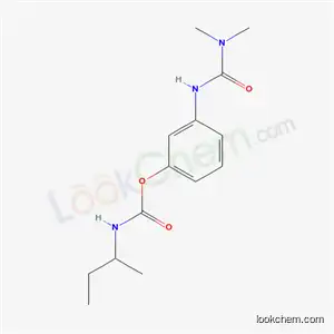 Molecular Structure of 5572-75-8 (N-(sec-Butyl)carbamic acid 3-[[(dimethylamino)carbonyl]amino]phenyl ester)