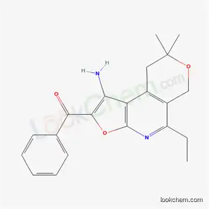 Molecular Structure of 172985-18-1 ((1-amino-5-ethyl-8,8-dimethyl-8,9-dihydro-6H-furo[2,3-b]pyrano[4,3-d]pyridin-2-yl)(phenyl)methanone)