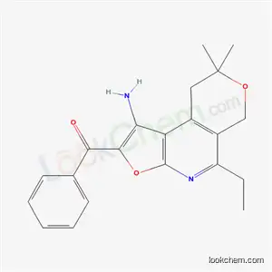 Methanone, (1-amino-5-ethyl-8,9-dihydro-8,8-dimethyl-6H-furo(2,3-b)pyrano(4,3-d)pyridin-2-yl)phenyl-