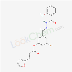 [3-bromo-5-[[(2-hydroxybenzoyl)hydrazinylidene]methyl]phenyl] 3-(2-furyl)prop-2-enoate