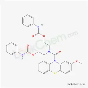 10H-Phenothiazine-10-carboxamide, N,N-bis(2-(((phenylamino)carbonyl)oxy)ethyl)-2-methoxy-