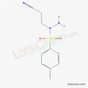 Molecular Structure of 39133-34-1 (3-[1-(p-Tolylsulfonyl)hydrazino]propionitrile)