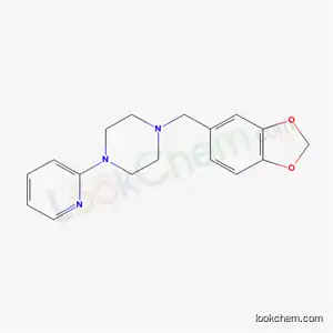 Molecular Structure of 59215-20-2 (1-(3,4-Methylenedioxybenzyl)-4-(2-pyridyl)piperazine)