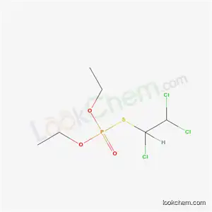 Molecular Structure of 1885-98-9 (Phosphorothioic acid O,O-diethyl S-(1,2,2-trichloroethyl) ester)