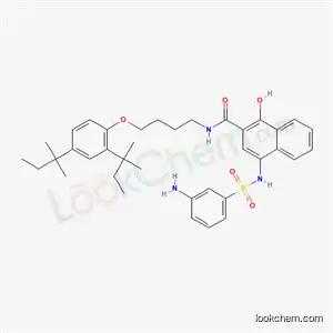2-Naphthalenecarboxamide, 4-[[(3-aminophenyl)sulfonyl]amino]-N-[4-[2,4-bis(1,1-dimethylpropyl)phenoxy]butyl]-1-hydroxy-
