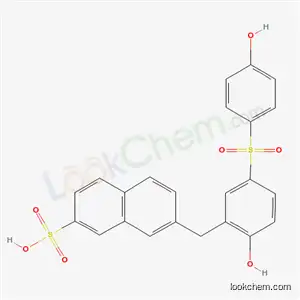 7-{[2-ヒドロキシ-5-(4-ヒドロキシベンゼンスルホニル)フェニル]メチル}ナフタレン-2-スルホン酸