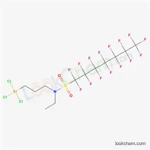 N-에틸-1,1,2,2,3,3,4,4,5,5,6,6,7,7,7-펜타데카플루오로-N-[3-(트리클로로실릴)프로필]헵탄-1- 술폰아미드
