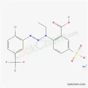 2-[3-[2-クロロ-5-(トリフルオロメチル)フェニル]-1-エチル-2-トリアゼノ]-5-(ソジオスルホ)安息香酸ナトリウム